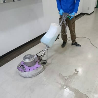 床面・機械洗浄ワックス塗布清掃